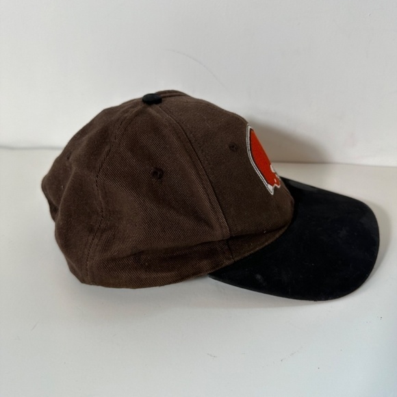 Vtg NFL Cleveland Browns Script SnapBack Cap Made In The Hong Kong 100% Cotton - Picture 5 of 11
